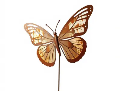 Butterfly Sculpture Model Pack with PBR Textures Low-poly 3D model