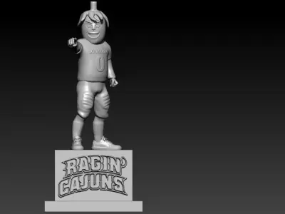 UNIVERSITY OF LOUISIANA MASCOT STATUE - 3D MODEL 3D print model
