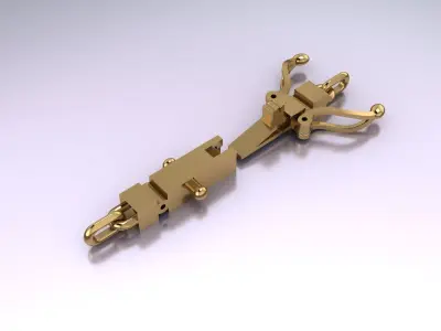 Bracelet lock clasp box 3D print model 3D print model