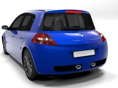 RENAULT MEGANE RS  Low-poly 3D model