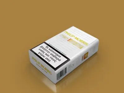 Philip Morris cigarette pack 3D model
