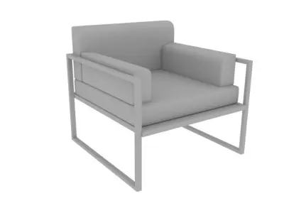 Leather Chair - PBR Low-poly 3D model