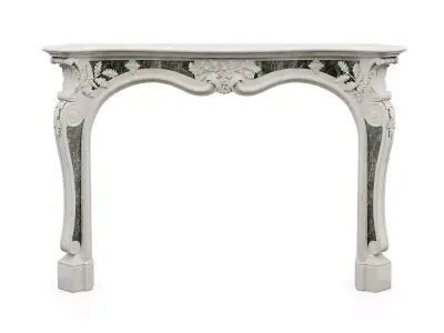 fireplace rare marble Rococo 3D model