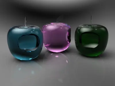 Apple logo in 3D Free 3D model