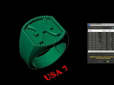 Pisces Ring Version 2 For Print STL 3D print model