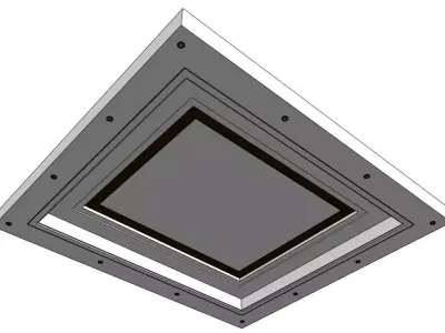 Modern Ceiling Panel Design  3D Model 3D model