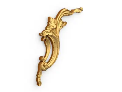 Classic carved  decor ornament 351 3D model