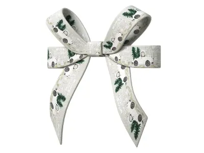 Christmas Bow Ribbon 51 Low-poly 3D model