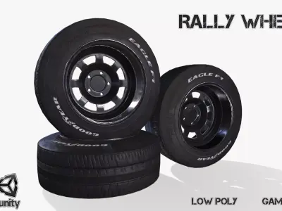 Rally wheel Eagle F1 Low-poly 3D model by gooodg4mes