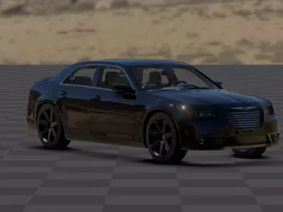 Dodge Chyrsler 300 Low-poly 3D model