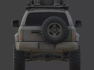 Wasteland Survival Vehicle Collection Low-poly 3D model
