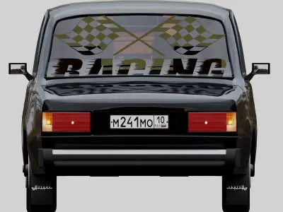 Lada2107 Low-poly 3D model