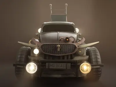 Mad Max VW Dune Buggy Low-poly 3D model