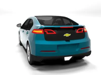 CHEVROLET VOLT 2012 LOWPOLY Low-poly 3D model