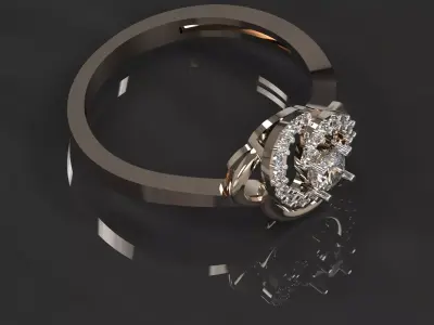 jewelry set 3D print model 3