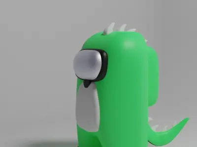 3d characters for games AMONG US 3D Low-poly 3D model