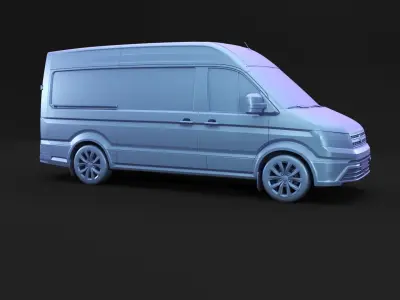 All electric german cargo van 3D model