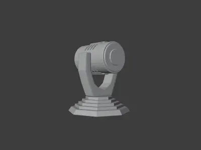 Bat-Signal lamp Free 3D print model