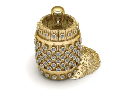 KITEL GOLDEN PENDANT  3D PRINTABLE MODEL  3D print model