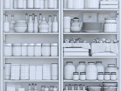 KitchenShelf pantry 3D model