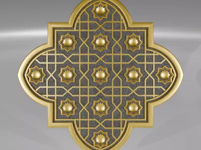 Islamic Geometric Pattern walldesign 3D model