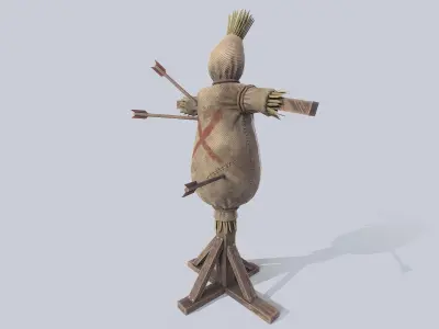 Training dummy Low-poly 3D model
