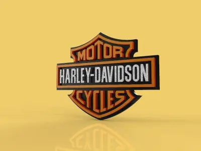  HARLEY DAVIDSON EMBLEM LOGO BADGE SYMBOL ICON HDC CLUB 3D model