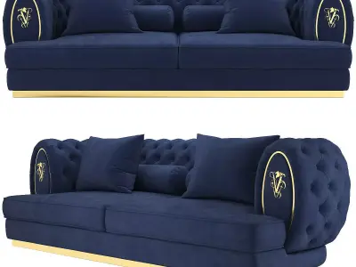 visionnaire oberon sofa 3d model Low-poly 3D model