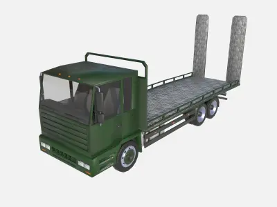 platform truck Low-poly 3D model purchase