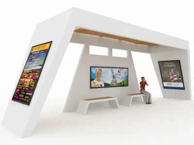 BUS STATION 6 3D model