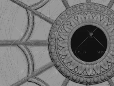 Ceiling Rose rosette decoration 3D print File 3D print model