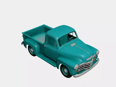 1950s Early Vintage Pickup 3D model 3D model