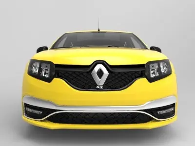 Renault Sandero Rs 2020 interio 3D model