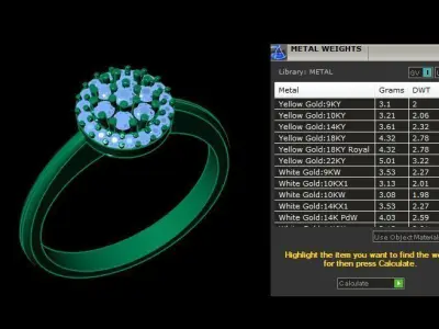 Diamond Ring 3D print model 38