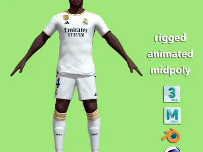 T-Pose David Alaba Real Madrid 23-24 3D model