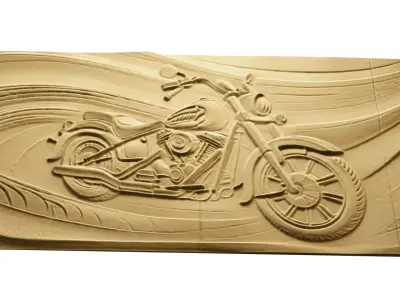 modern panel wall decor set relief stl mural CNC 158 3D model