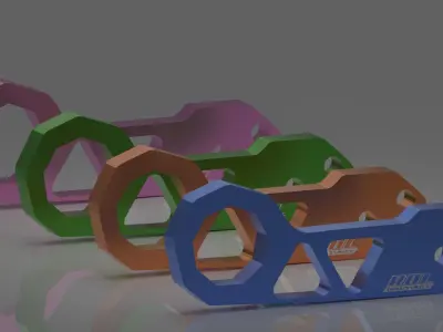 JDM BDL industries tow hook Low-poly 3D model