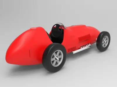 Ferrari 375 F1 Low-poly 3D model