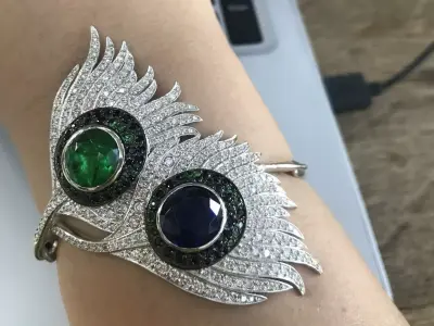 Peacock bracelet carrera  - replica 3D print model