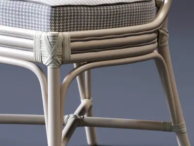 Dolcefarniente ORTENSIA Chair and IRENE Table Low-poly 3D model