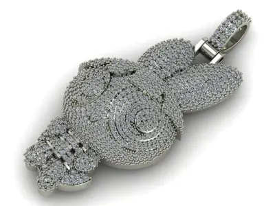 Powerpuff Girls Bubble Pendant With Diamond 2 Inches 3D print model