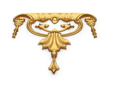 Classic carved decor ornament 503 3D print model