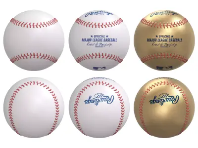 Baseball Rawlings 3D Model Pack