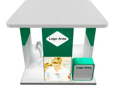 Booth Exhibition Stand a113 3D model