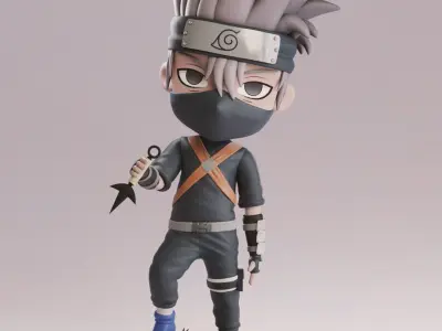 Kakashi Chibi Free 3D print model