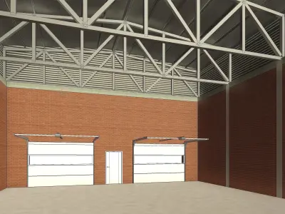 Warehouse Shed 3D model