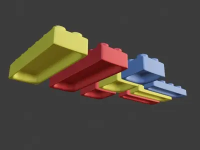 Lego pack Free low-poly 3D model