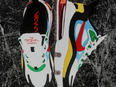 NIKE AIR MAX 270 REACT 3D SHOES Low-poly 3D model