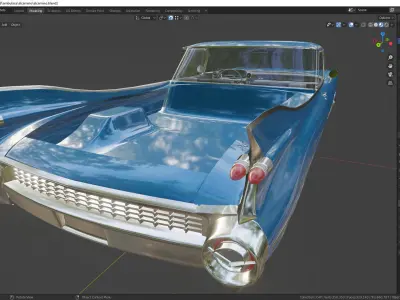 Cadillac Elcamino 1959 pickup 3D model