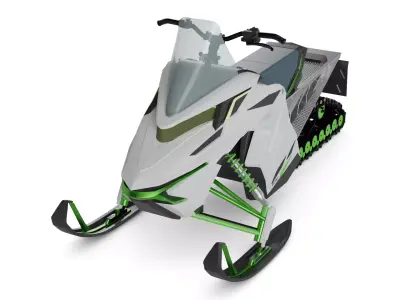 Ice Racing Vehicle 3D model